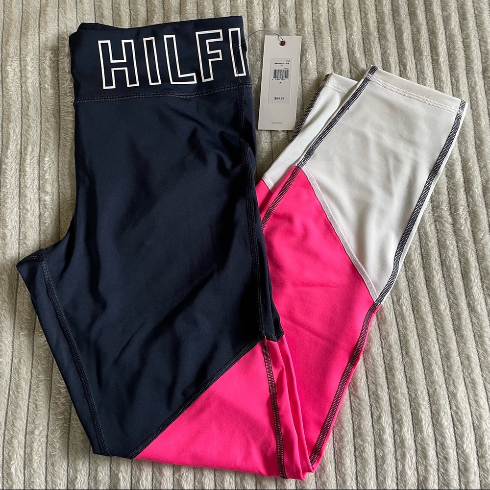 Navy Pink & White Tommy Hilfiger Leggings